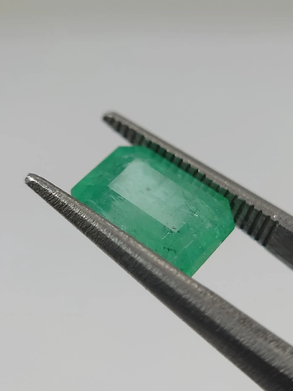 3.1ct Minor Oiled Octagon Faceted Emerald from Afghanistan — view 1